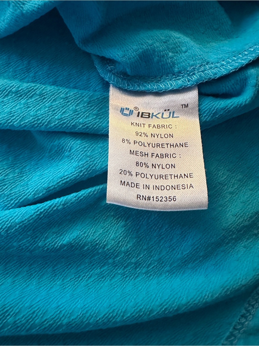 IBKÜL IceFil UPF 50+ Long Sleeve Quarter Zip Golf Sun Shirt Turquoise XL - Picture 7 of 10